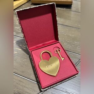 *NEW IN BOX* Christian Dior Heart Lock & Key
